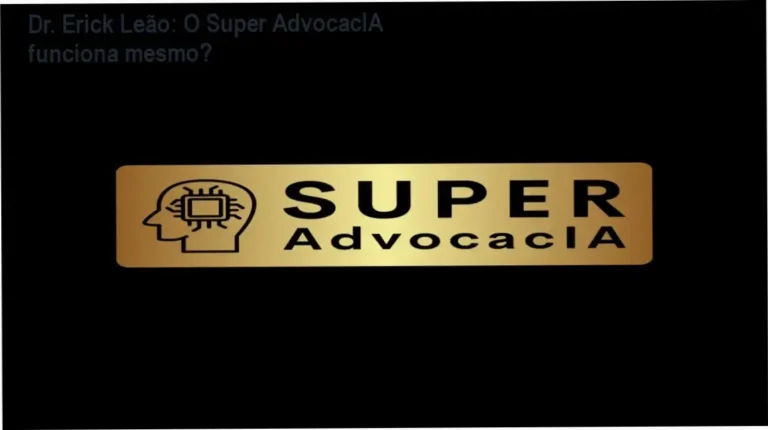 Interface da plataforma Super AdvocacIA do Dr. Erick Leão exibindo ferramentas de IA jurídica