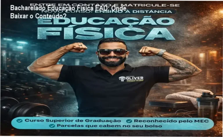 Bacharelado Educação Física EAD: Onde Baixar o Conteúdo? 1 https://ondeaprender.com.br/ Estudante acessando plataforma de curso superior de Educação Física EAD via computador
