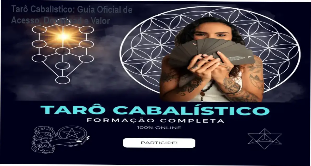 Interface do aluno Hotmart do curso Tarô Cabalístico com módulos liberados