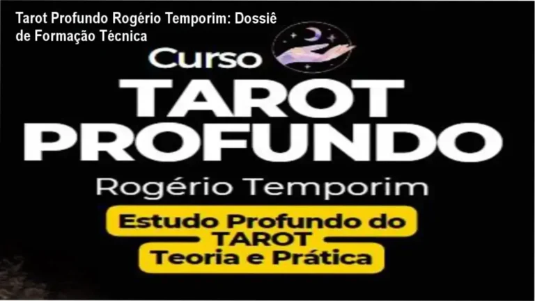 Tarot Profundo Rogério Temporim: Dossiê de Formação Técnica 3 https://ondeaprender.com.br/onde-aprender-plataformas-metodos/ Composição de cartas de tarot e materiais de estudo para formação profissional em leitura terapêutica