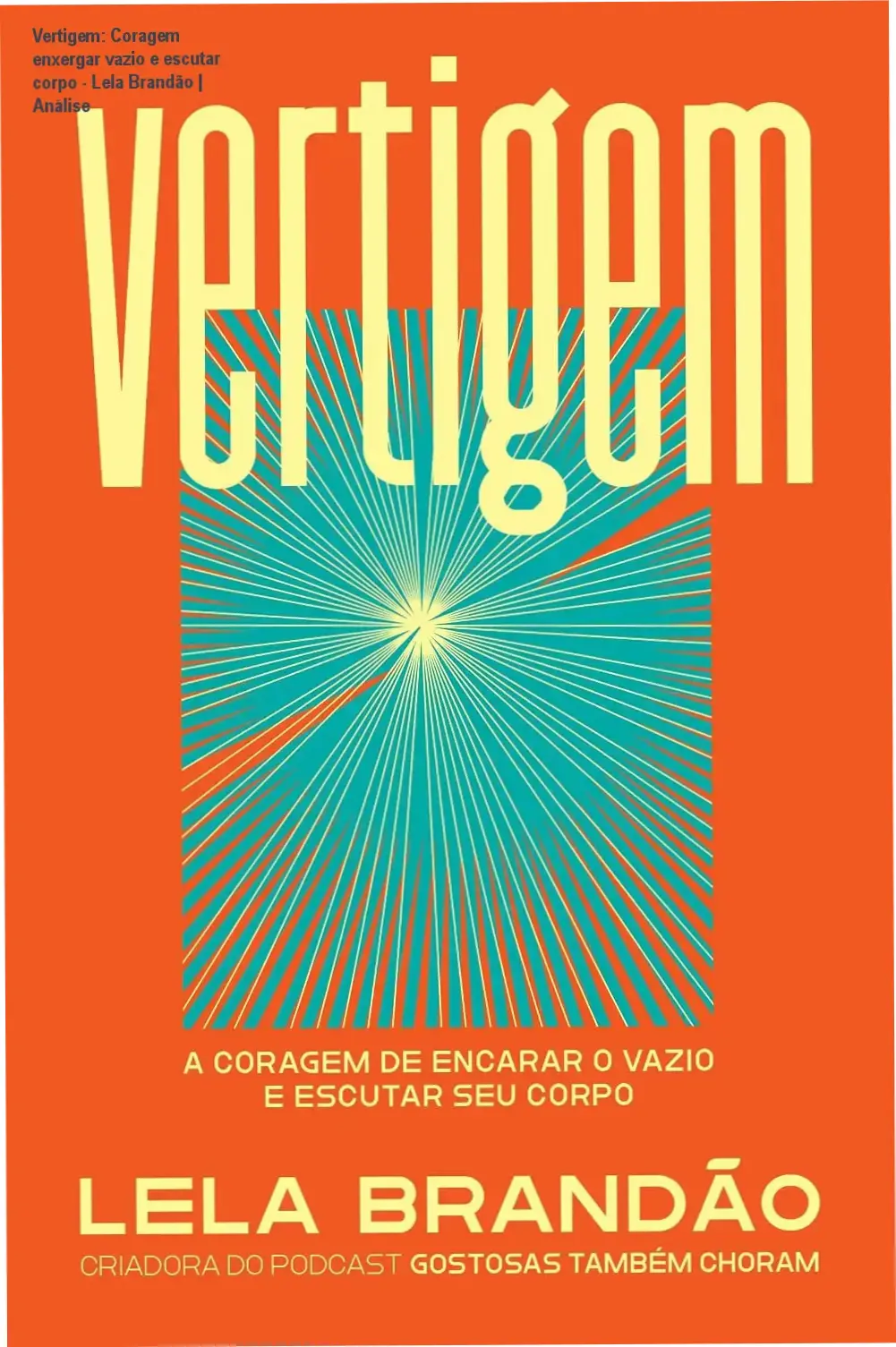 Capa ebook Vertigem coragem encarar vazio desenhar emoção título romento
