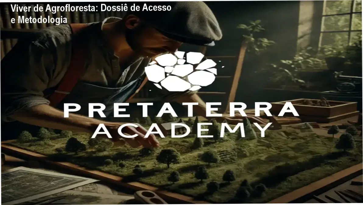 Representação técnica de um sistema agroflorestal regenerativo com design de ecossistemas complexos