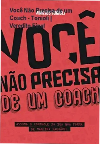 Capa do ebook Você Não Precisa de um Coach de Vinicius Tonioli sobre autonomia fitness