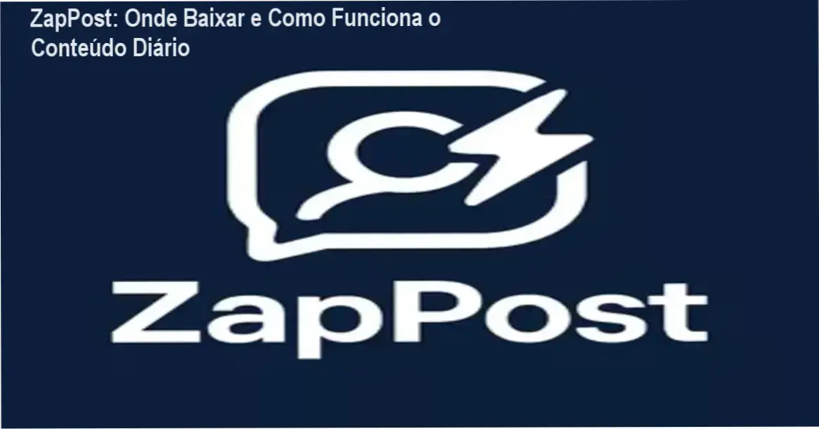 Interface do ZapPost exibindo posts, legendas e roteiros prontos para redes sociais no smartphone