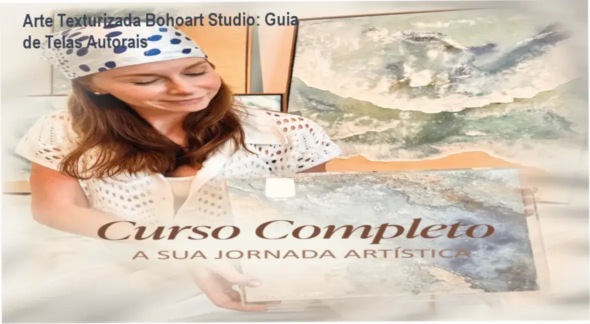 Quadro de arte texturizada com relevos modernos criado com a técnica do Bohoart Studio