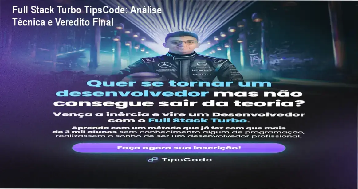 Full Stack Turbo TipsCode: Análise Técnica e Veredito Final 1 https://ondeaprender.com.br/full-stack-turbo-tipscode-analise-tecnica/ Interface do treinamento Full Stack Turbo da TipsCode com foco em projetos práticos de desenvolvimento web