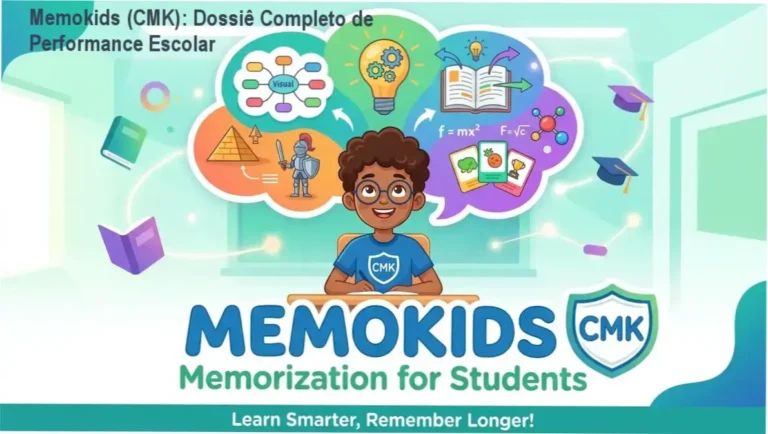 Memokids (CMK): Dossiê Completo de Performance Escolar 1 https://ondeaprender.com.br/ Estudante aplicando técnicas de memorização do Curso Memokids para melhorar o desempenho escolar