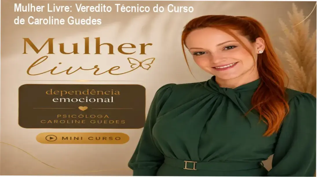 Mulher expressando confiança e liberdade emocional após aplicar a metodologia do curso Mulher Livre