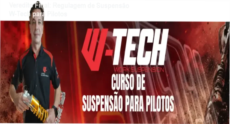Veredito Final: Regulagem de Suspensão W-Tech para Pilotos 10 https://ondeaprender.com.br/ Piloto ajustando suspensão de moto Off-Road seguindo o método W-Tech de Alex Crepaldi