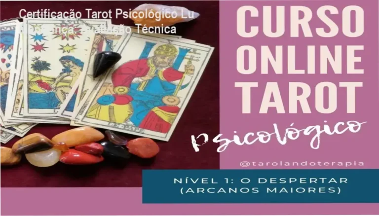 Certificado de Leitura de Tarot Psicológico com abordagem junguiana de Lu Mendonça