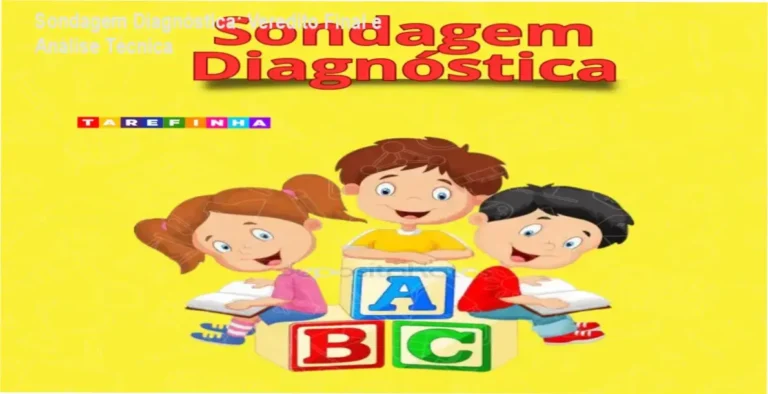 Apostila de Sondagem Diagnóstica com atividades de alfabetização e fichas de registro para professores