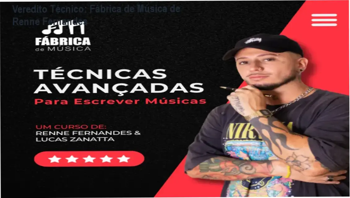 Curso Fábrica de Música de Renne Fernandes - Visão interna e funcionamento