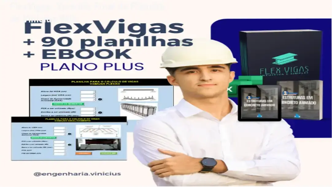 FlexVigas: Veredito Final da Planilha de Vinícius Wilk 1 https://ondeaprender.com.br/flexvigas-vinicius-wilk-avaliacao-tecnica/ Interface da planilha FlexVigas para cálculo de vigas em concreto armado