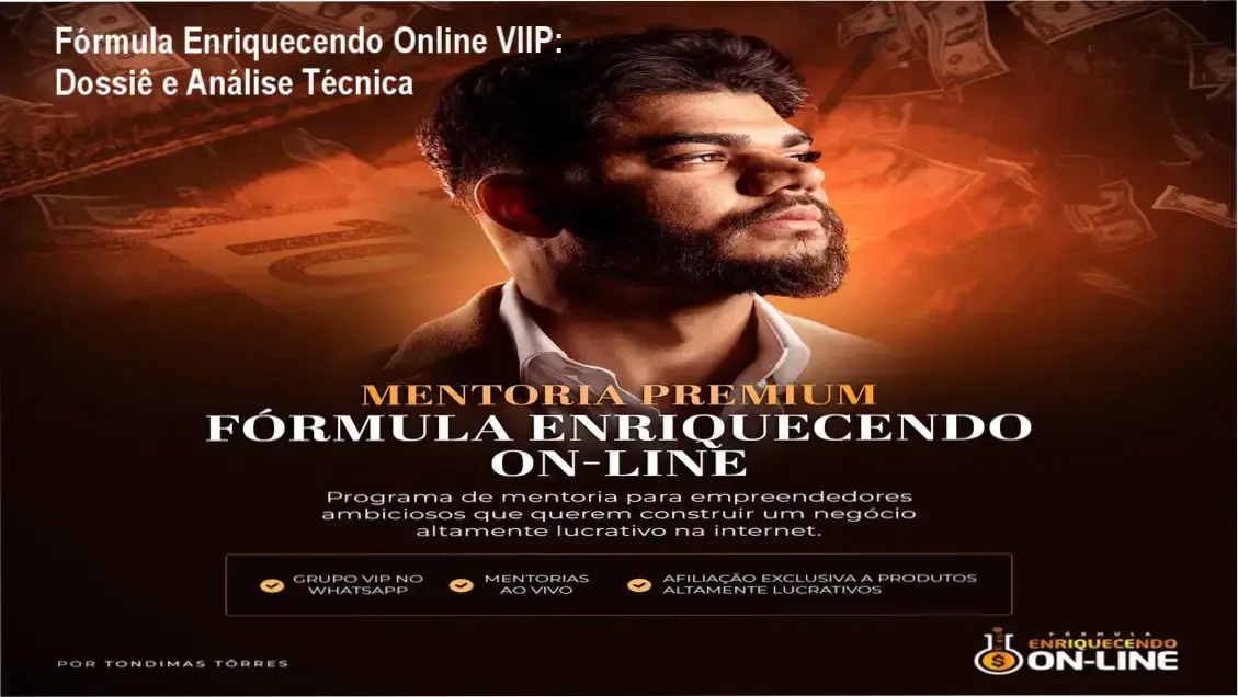 Fórmula Enriquecendo Online VIIP: Dossiê e Análise Técnica 1 https://ondeaprender.com.br/formula-enriquecendo-online-viip-analise-tecnica-2/ Interface do treinamento Fórmula Enriquecendo Online VIIP focado em marketing digital