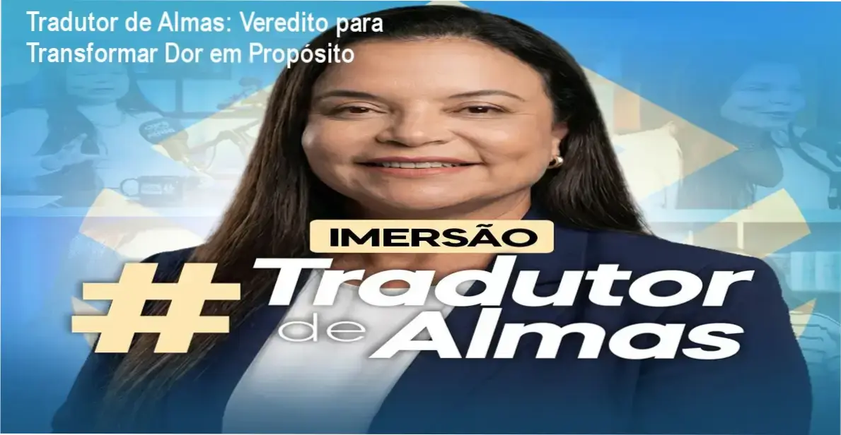 Dra. Andréa Vermont apresentando a Imersão Tradutor de Almas para cura emocional
