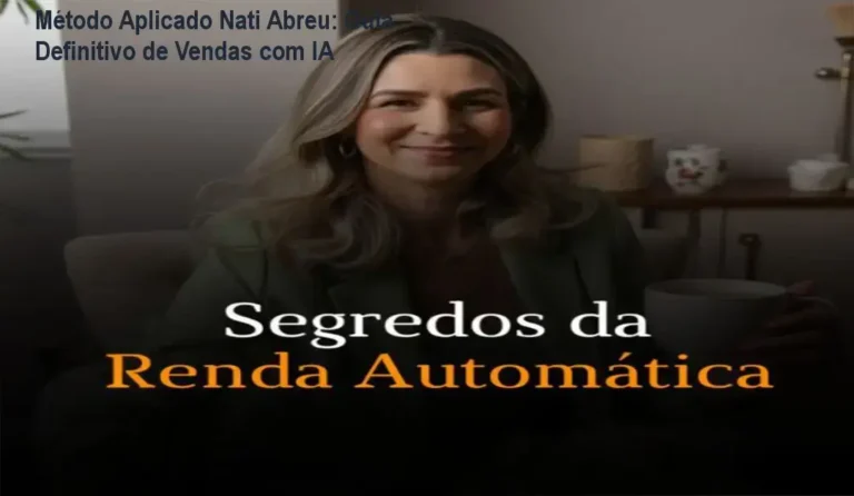 Interface do treinamento Método Aplicado de Nati Abreu focado em produtos digitais com IA