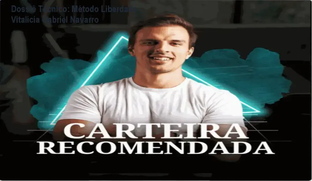 Infográfico detalhando a metodologia de renda passiva do curso Liberdade Vitalícia de Gabriel Navarro