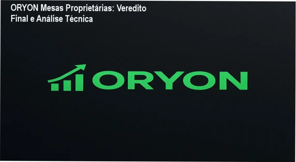 Interface do treinamento ORYON detalhando a metodologia matemática para aprovação em mesas proprietárias