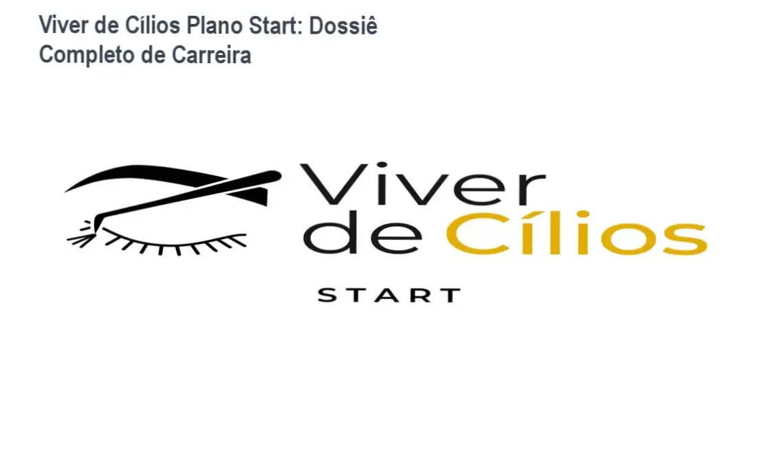 Aplicação profissional de extensão de cílios seguindo o método Viver de Cílios Plano Start